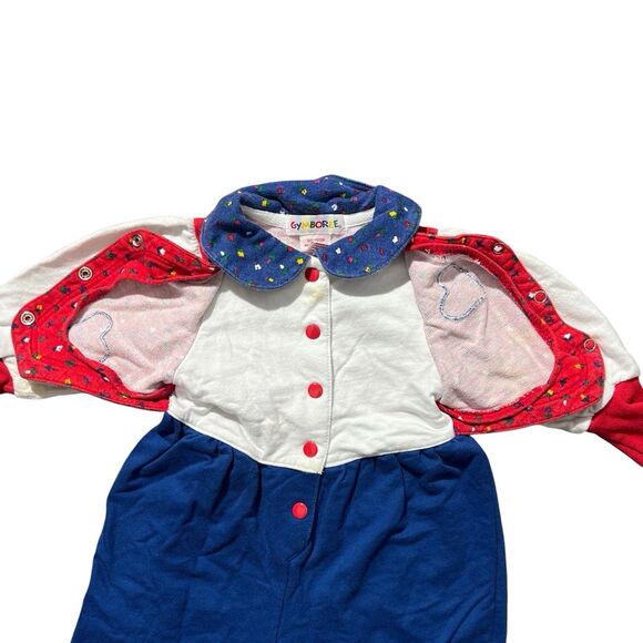 Vtg Rare Gymboree Rainbow Label Heart And Floral Print One Piece Sz Infant - Picture 5 of 16